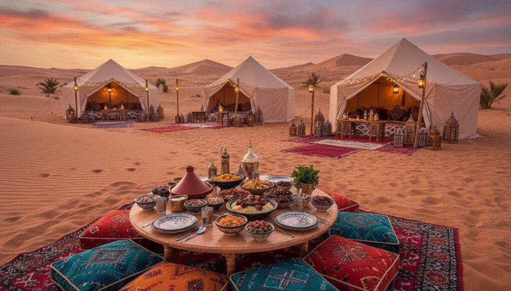 desert camping in Merzouga